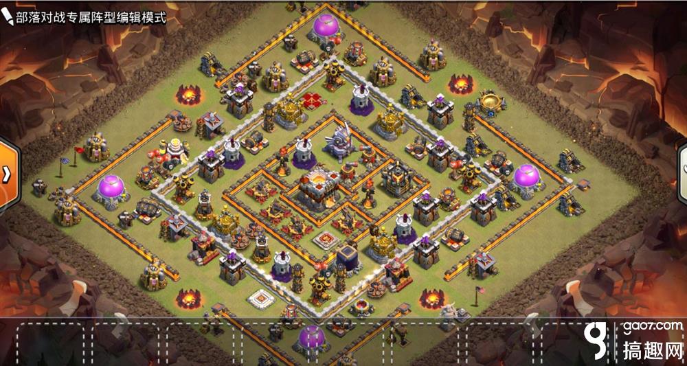 部落冲突十一本怎么防三星十一本防三阵推荐 部落冲突专区 搞趣网