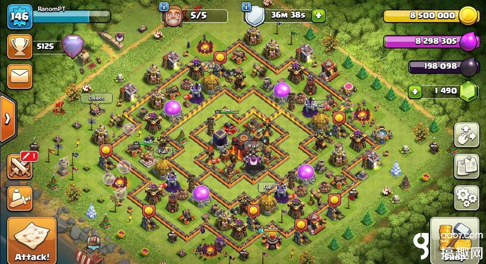 部落冲突十本怎么护资源十本护资源阵推荐 部落冲突专区 搞趣网